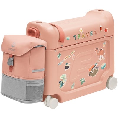 Stokke JetKids Reiseseng og Ryggsekk, Coral Pink