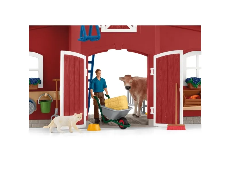 Schleich Red Barn with Animals and Accessories