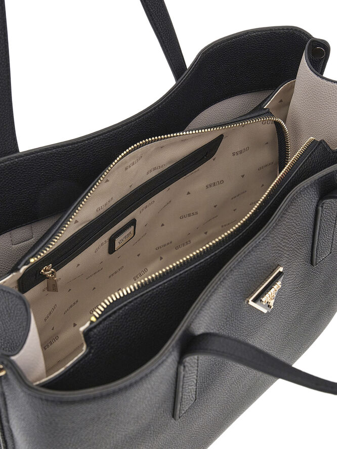 GUESS MERIDIAN GIRLFRIEND TOTE Black