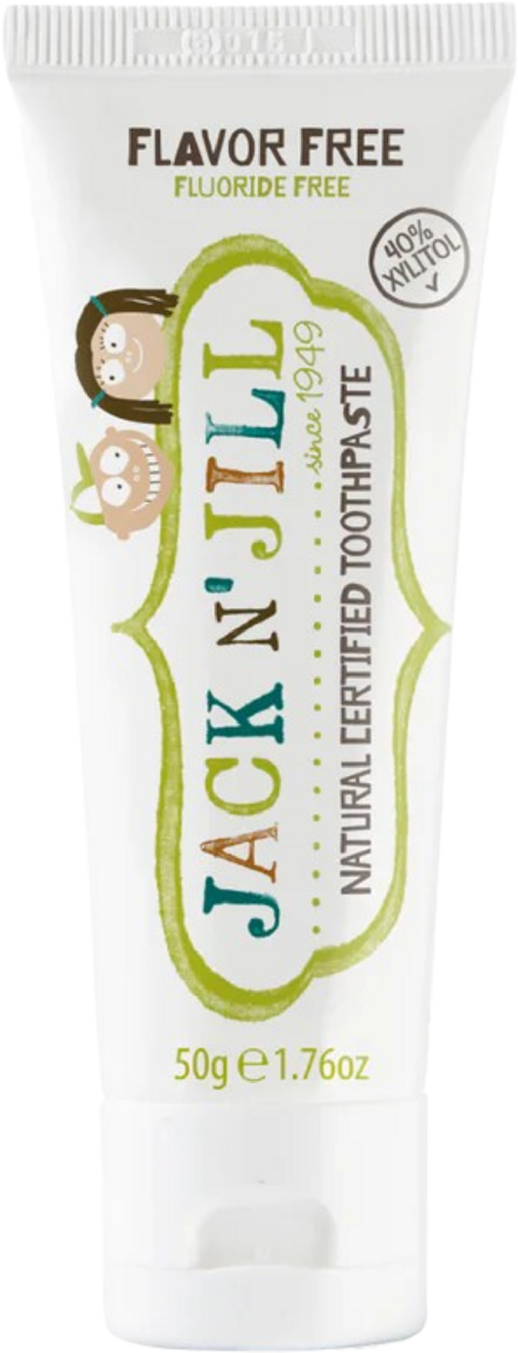 JACK N'JILL  Natürliche Zahnpasta, Geschmacksneutral (50 g)
