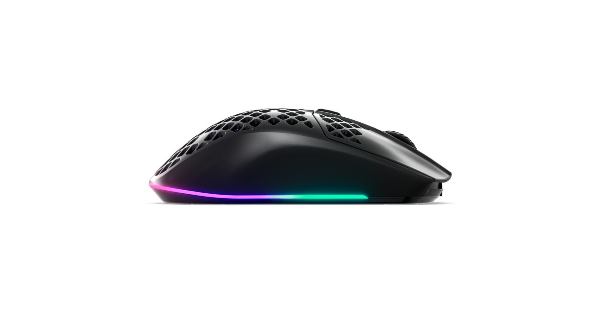 SteelSeriesAerox 3 Wireless - Onyx gaming muis  (Zwart, 18.000 dpi, RGB leds)