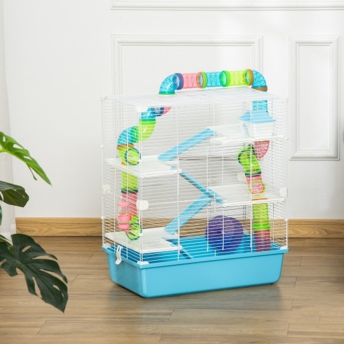 Gaiola PawHut com alça superior grande para hamsters