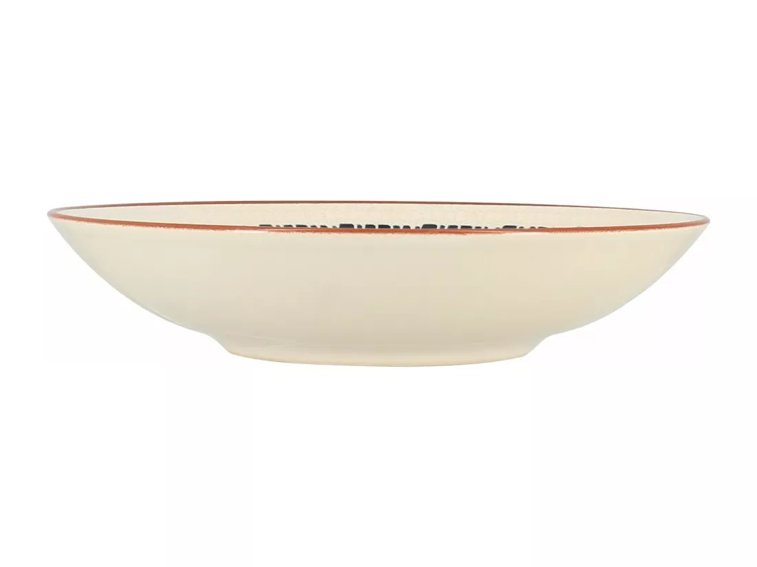 Novastyl - Lot 6 Assiettes Creuses Amatxi 21cm En Faience Blanc