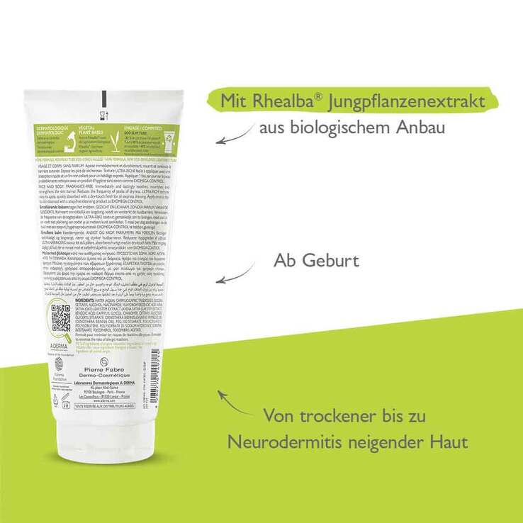 A-Derma Exomega Control Balsam rückfettend, 200 ml