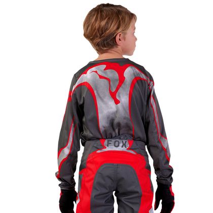 Maillot cross Fox YOUTH 180 - ATLAS - Gris / Rouge