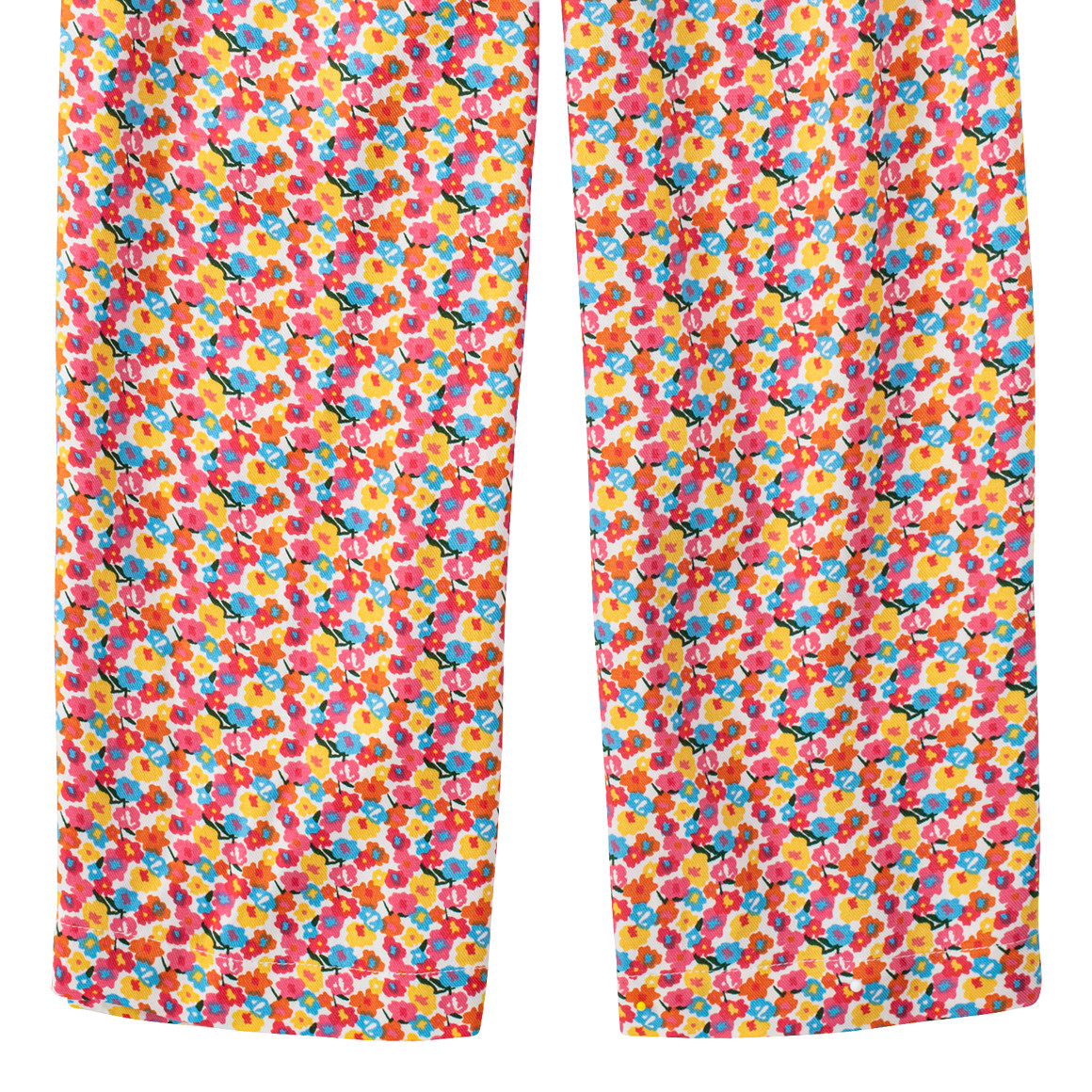 Jonas Nielsen Mädchen Hose mit Blumen-Allover pink / orange / gelb