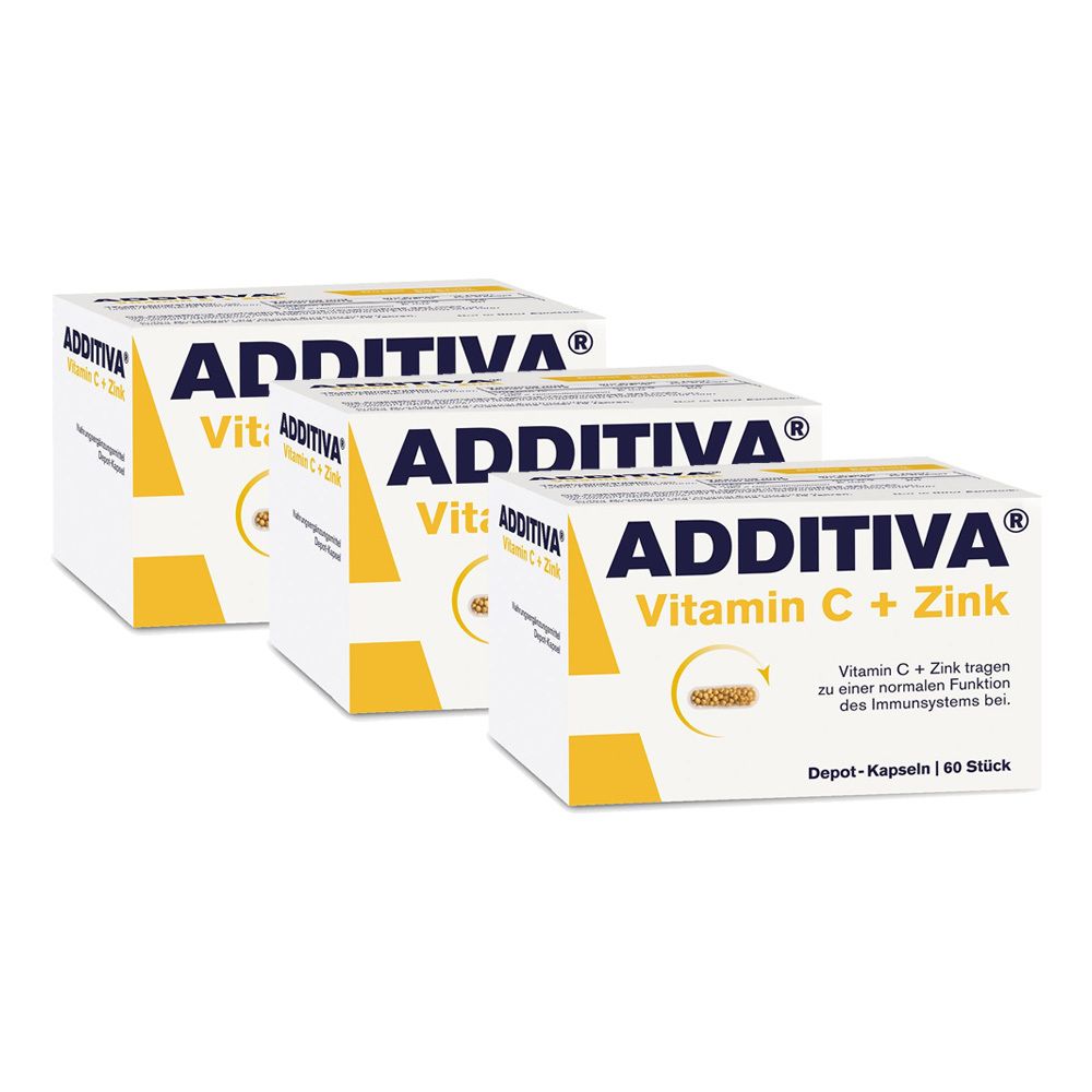 Additiva Vitamin C + Zink Depot Kapseln