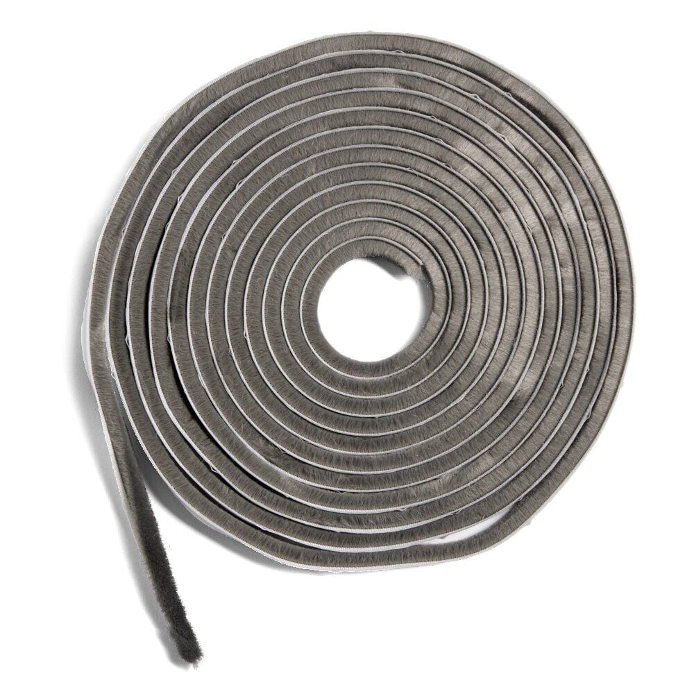 Joint brosse adhésif d'isolation pour porte et fenêtre 9mmx6m blanc