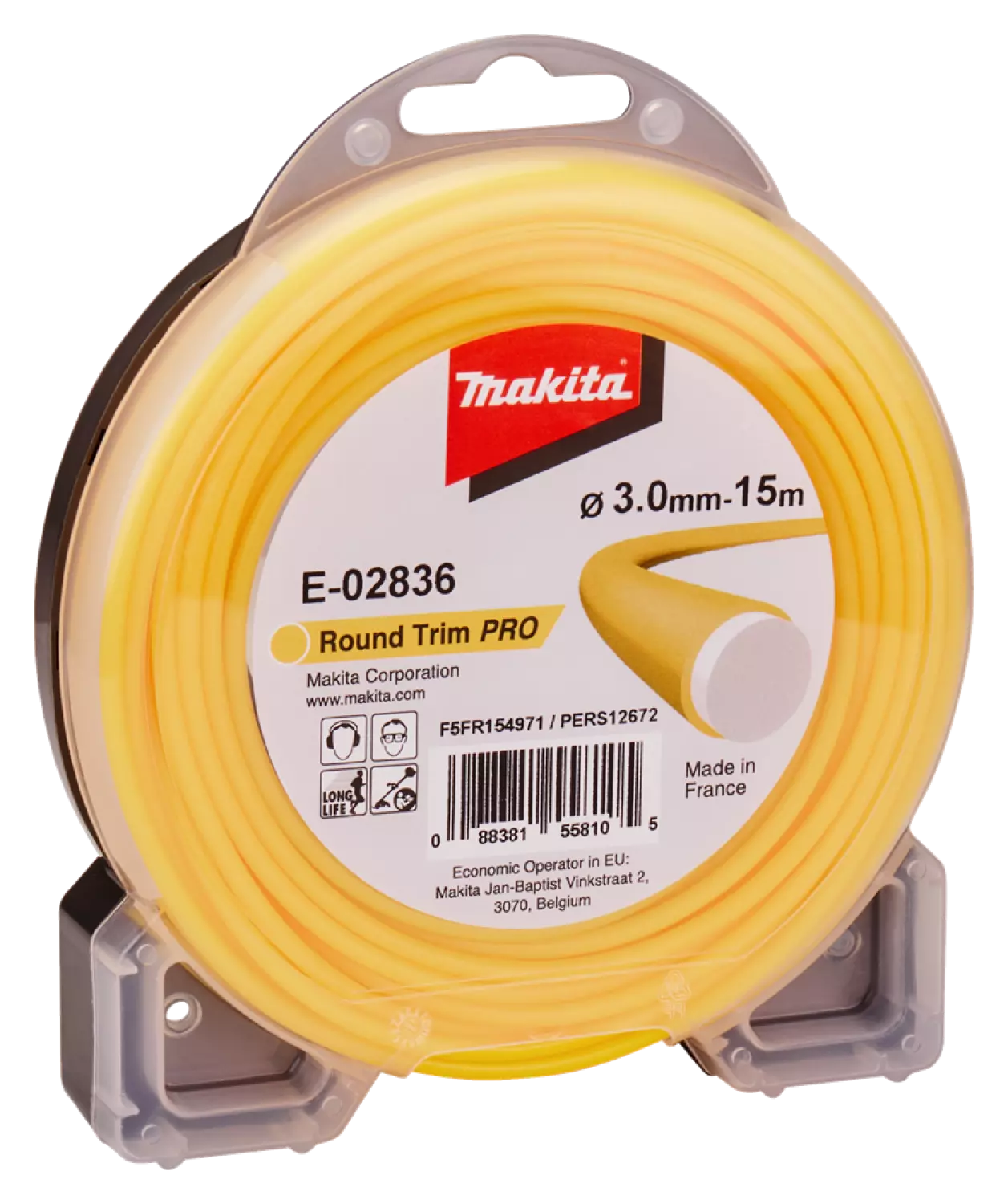 Makita E-02836 maaidraad - 3,0X15M - rond