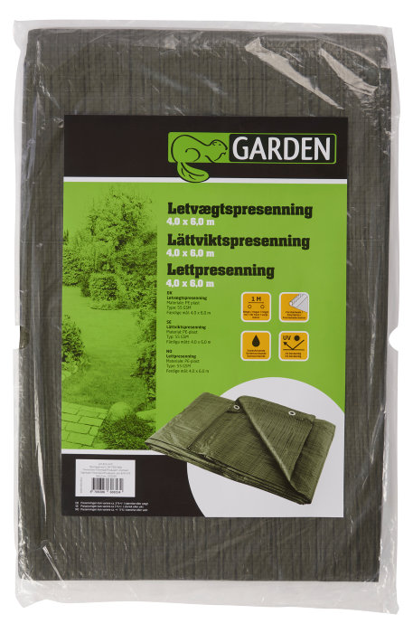 Presenning 400 x 600 cm - Garden