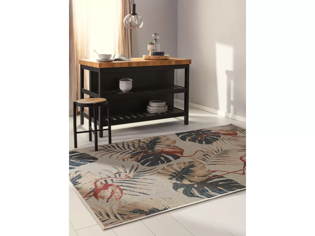 Tapis d'extérieur & intérieur Mirena Multicouleur 80x150 cm