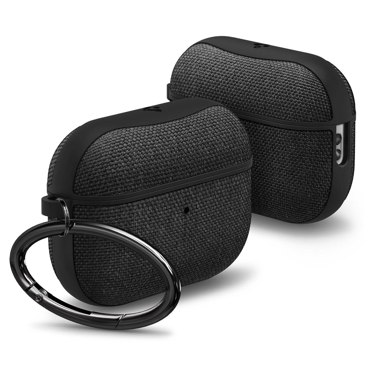 AirPods Pro 2 / AirPods Pro Urban Fit Hardcase Schutzhülle Abdeckung mit Schlüsselring (ACS05483) - Schwarz