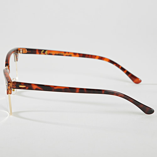Lunettes Marron Doré