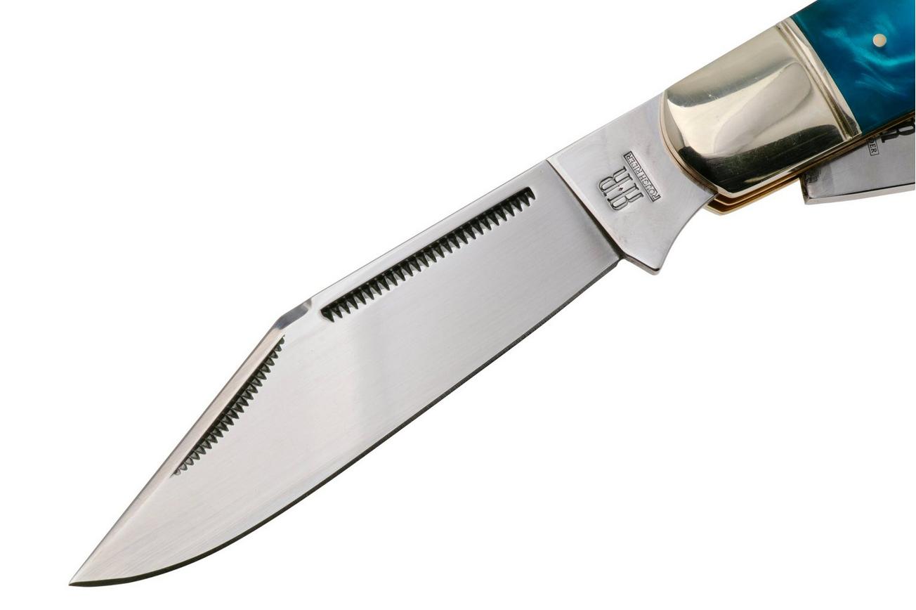 Rough Ryder Pocket Chopper RR2655, Satin 440. Pandora Swirl Wood Resin, zakmes