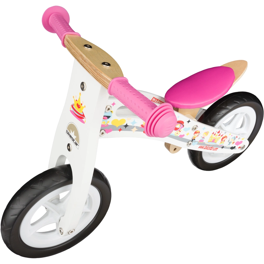 Bikestar Laufrad 10 Zoll Holz weiß