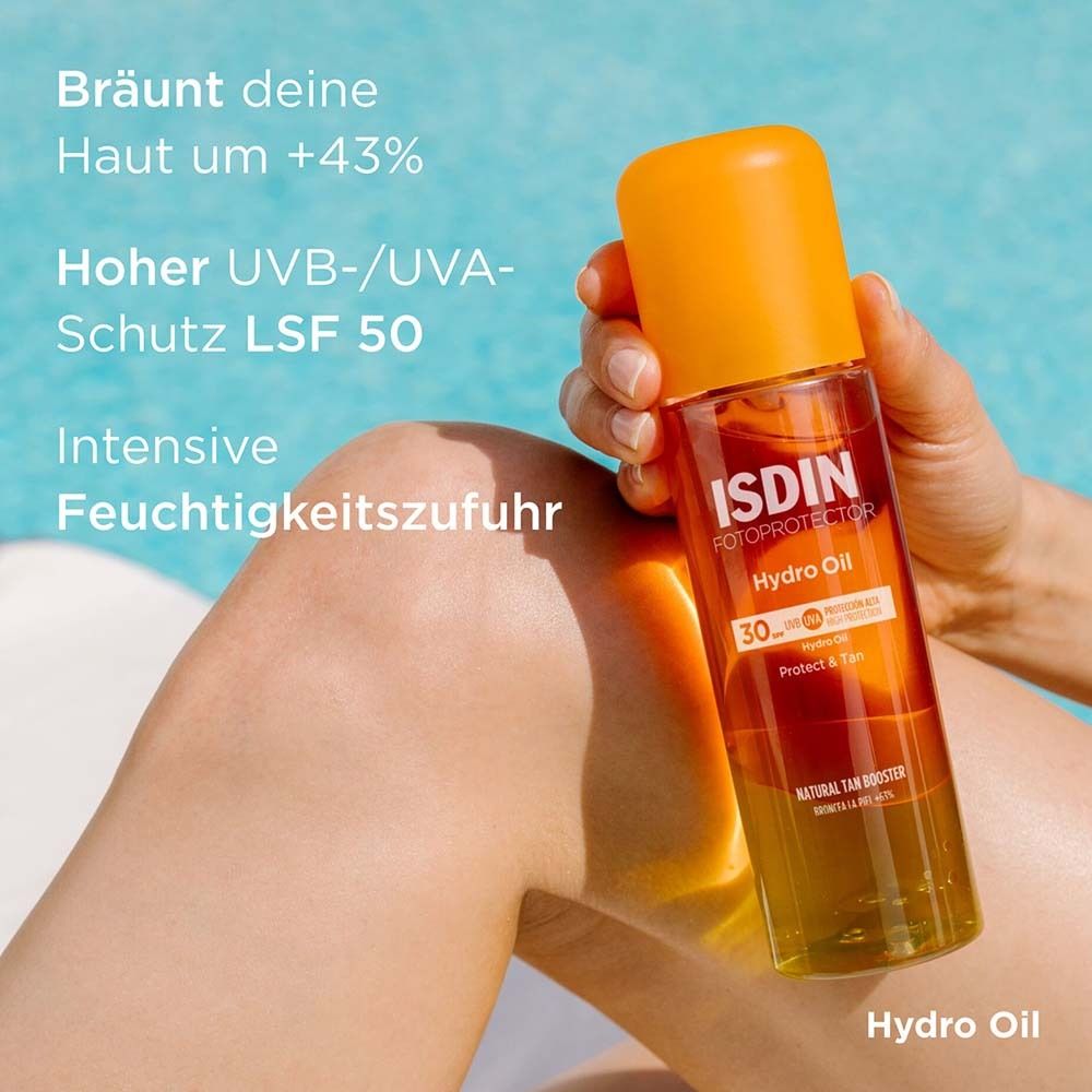 Fotoprotector ISDIN HydroOil LSF 30 Sonnenöl mit hohem Sonnenschutz