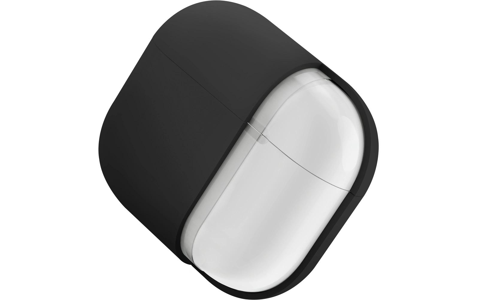 Transportcase Nexo Silikon AirPod 4th Generation SchwarzAirPodcase mit Haken zur Befestigung (4Gen)