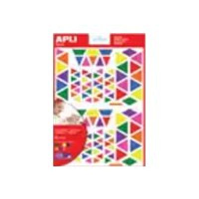 Apli - 720 gommettes triangles - coloris assortis