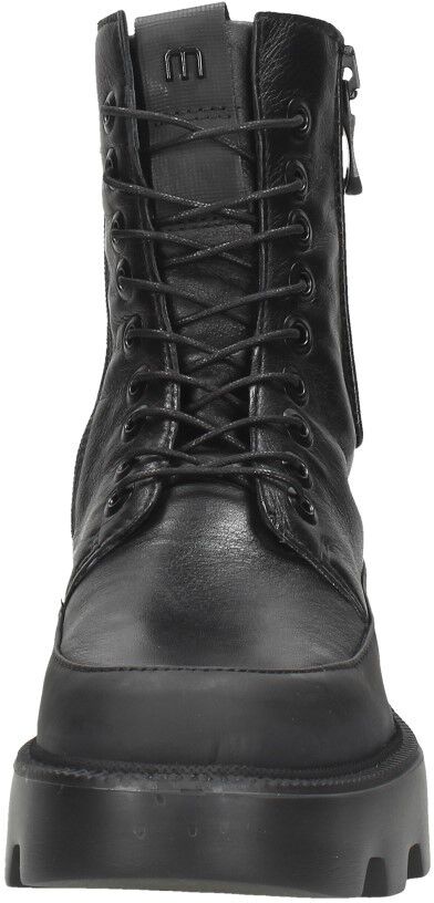 Mjus Veterschoenen Hoog zwart