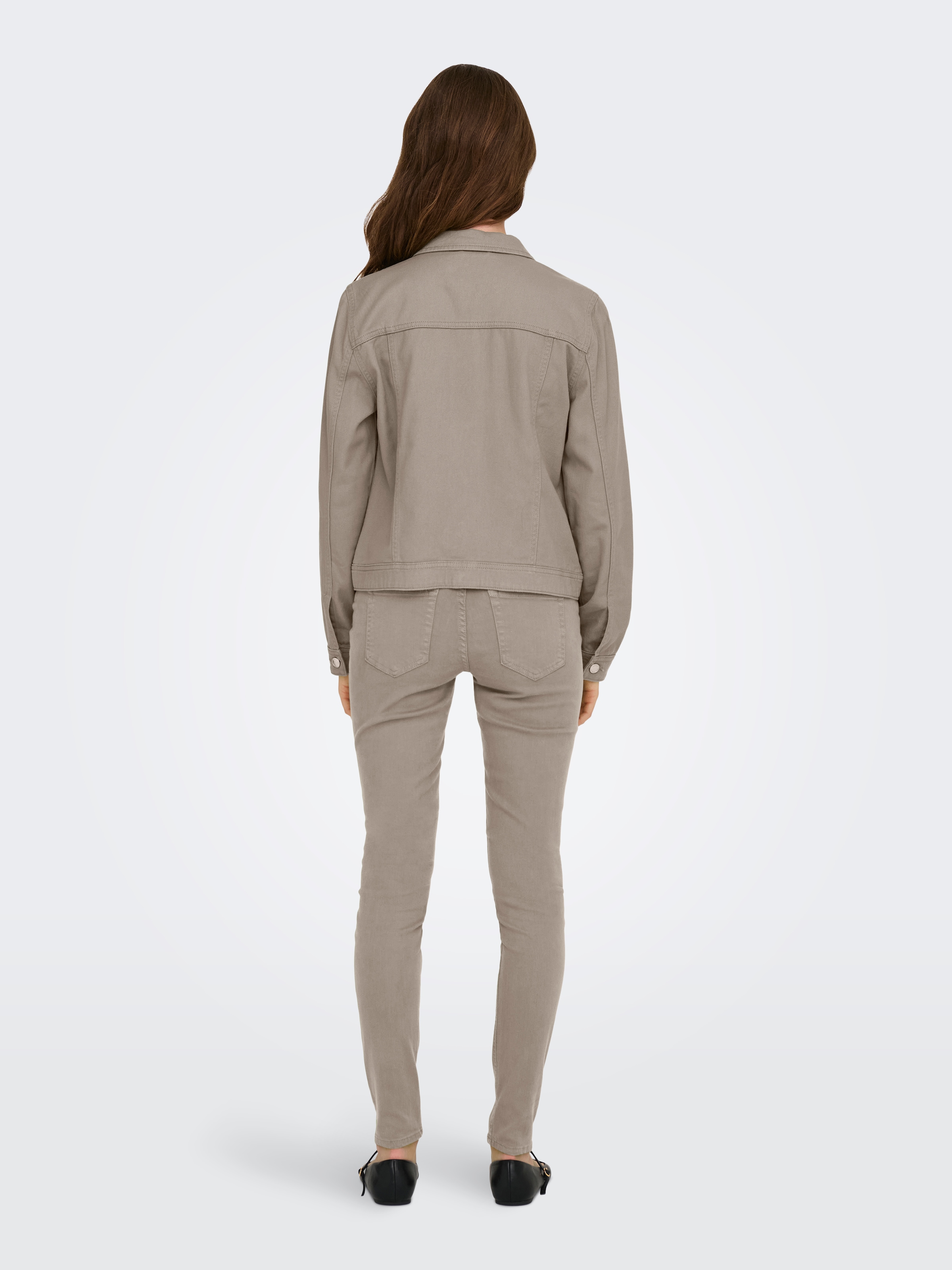 ONLY Jeansjacke »ONLTIA L/S COLORED JACKET PNT RP« mit durchgehender Knopfleiste