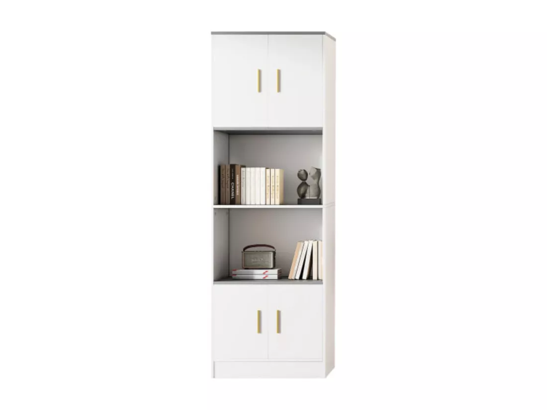 Arturesthome vitrine blanche élégante - 4 portes