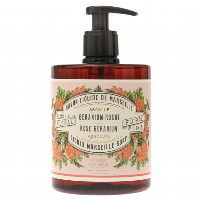 Savon liquide de Marseille Rose Géranium PANIER DES SENS