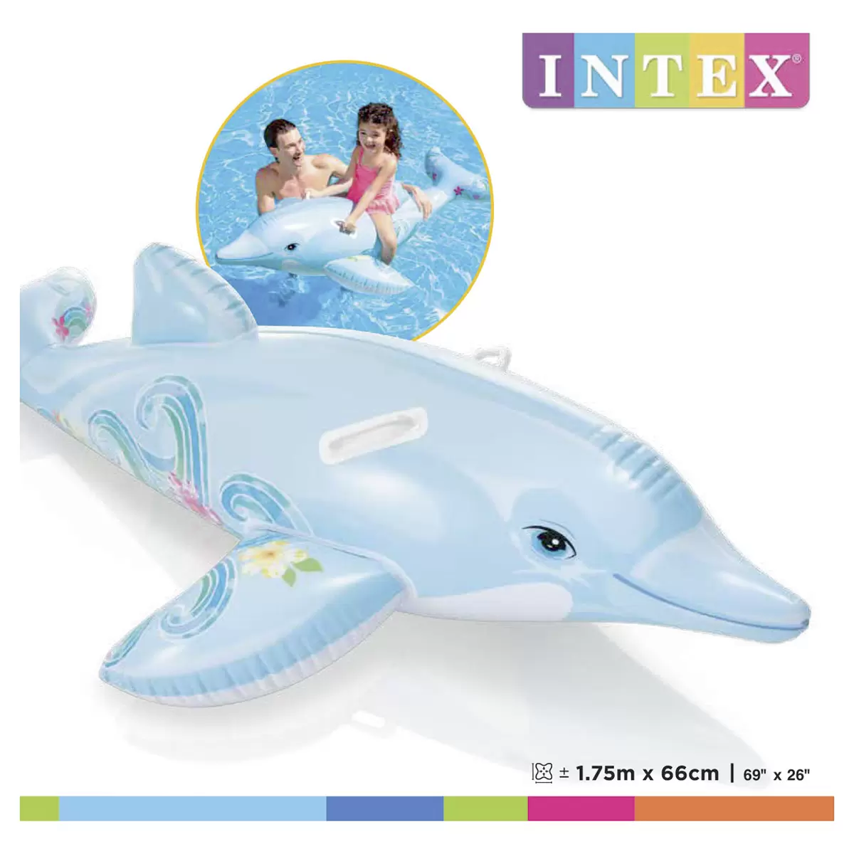 Wasserdelphin Intex Hellblau