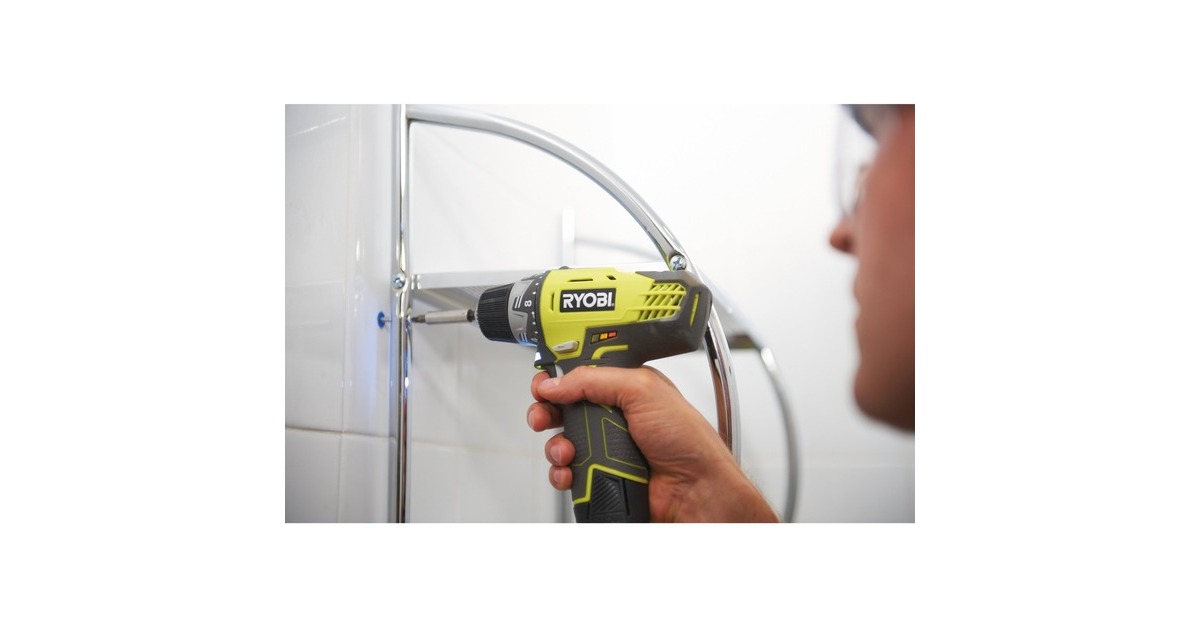 RyobiAccu-Compacte schroevendraaier, 12V schroeftol  (Groen/zwart)