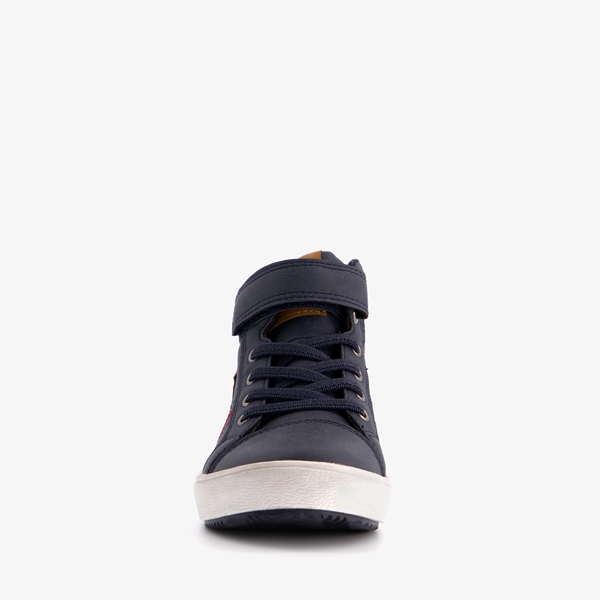 Blue Box hoge jongens sneakers bruin blauw