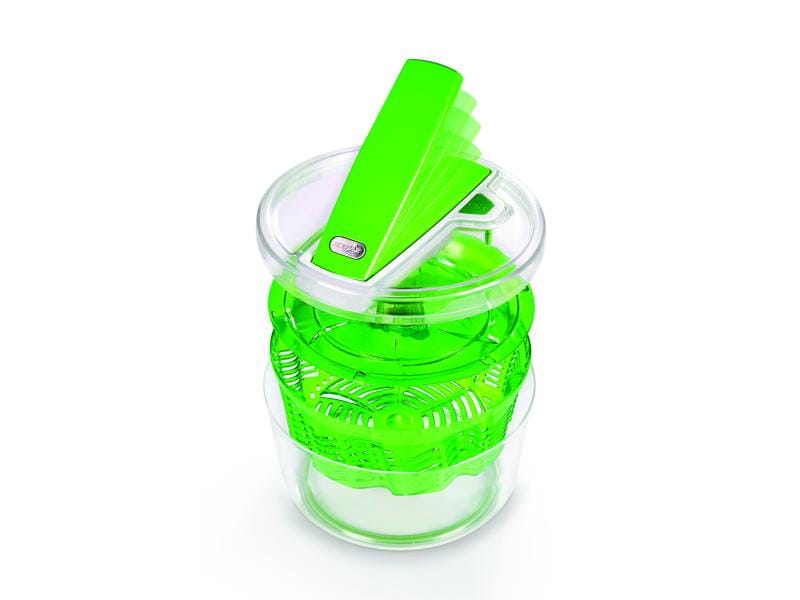 Zyliss Salatschleuder Swift Dry 20 cm, Grün Schleudert den Salat nach dem Waschen besonders trocken