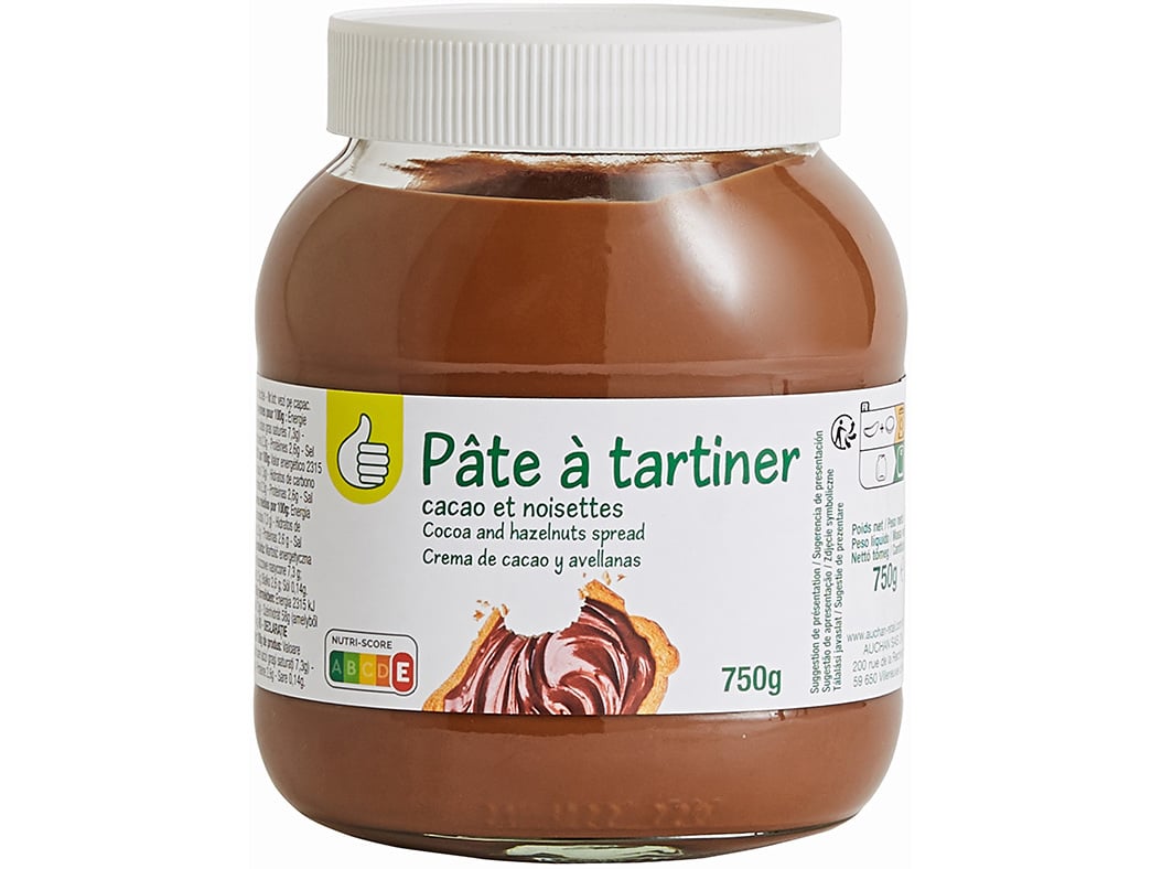 CREME POLEGAR PARA BARRAR CACAU COM AVELÃS 750G
