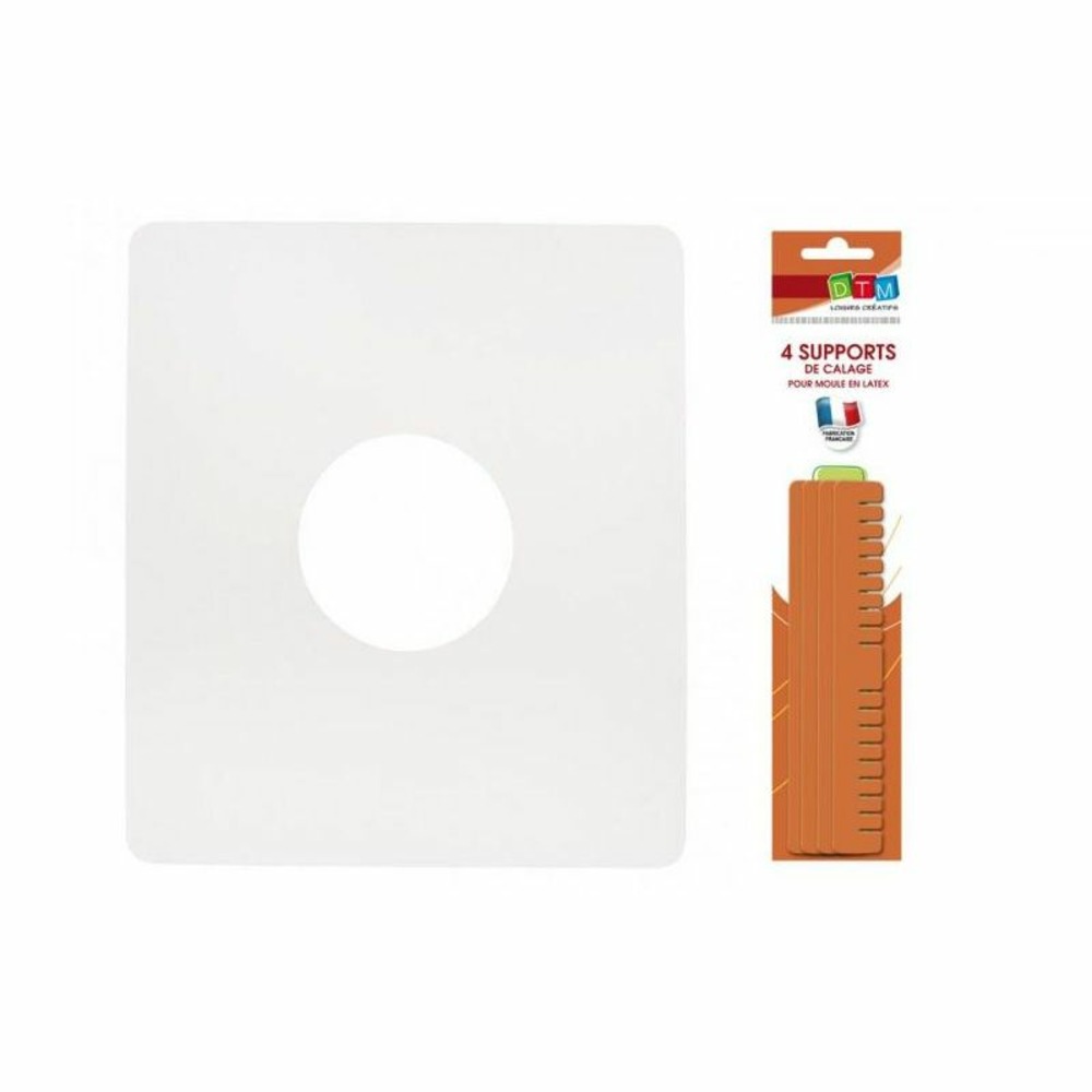 Support pour moule en latex ø 8 cm + 4 supports de calage