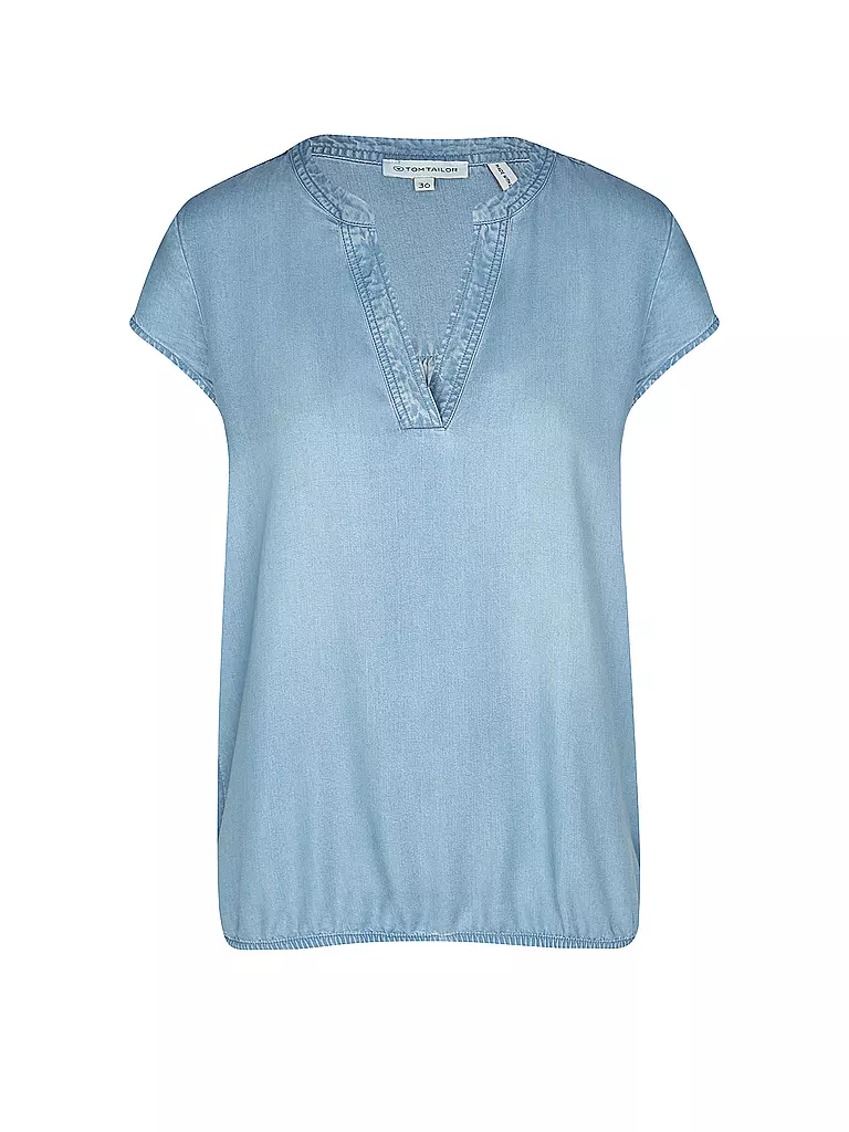 TOM TAILOR Jeansbluse  blau