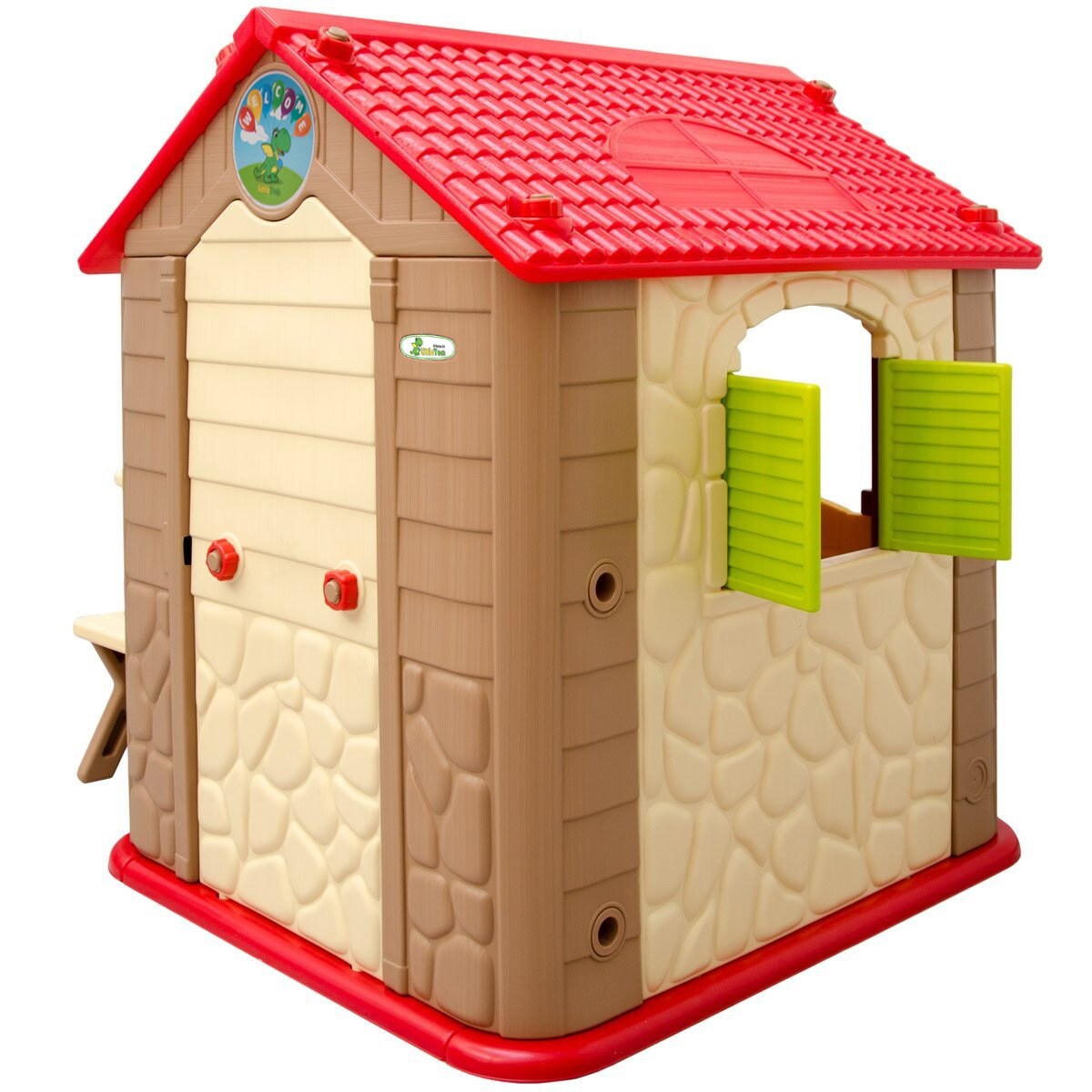 Kinder Spielhaus ab 1 - Garten Kinderhaus mit Tisch - Indoor Kinderspielhaus