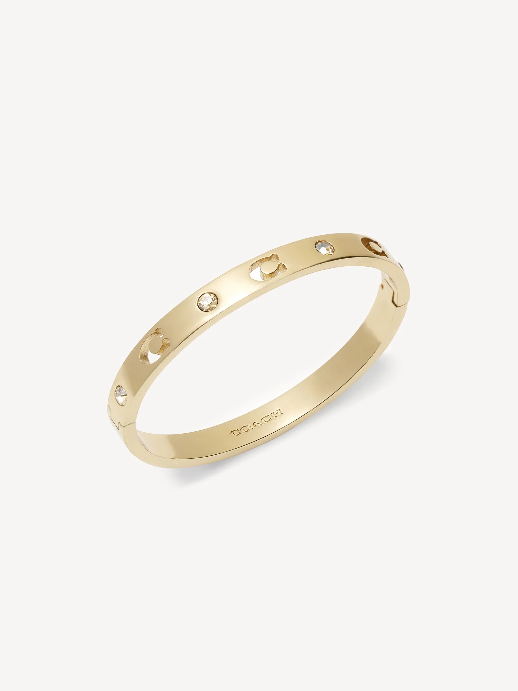 Goud - COACH Signature armband met steentjes