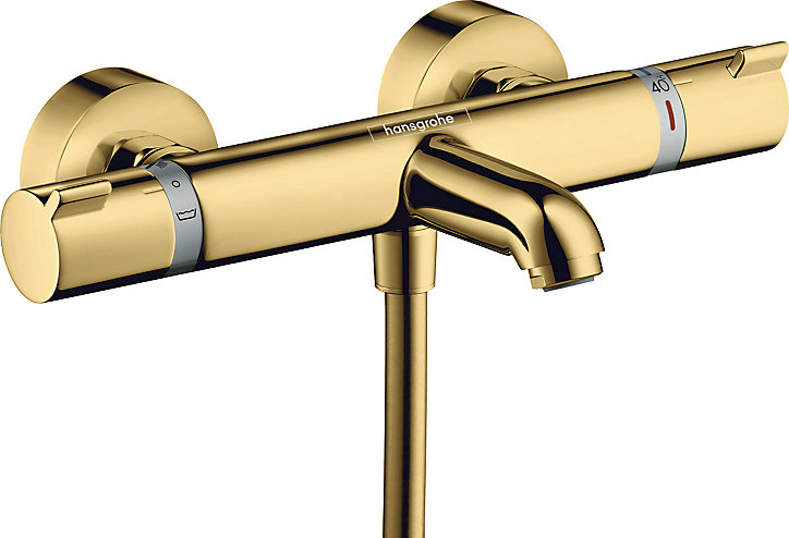 Mitigeur thermostatique bain/douche Ecostat Comfort Aspect doré poli