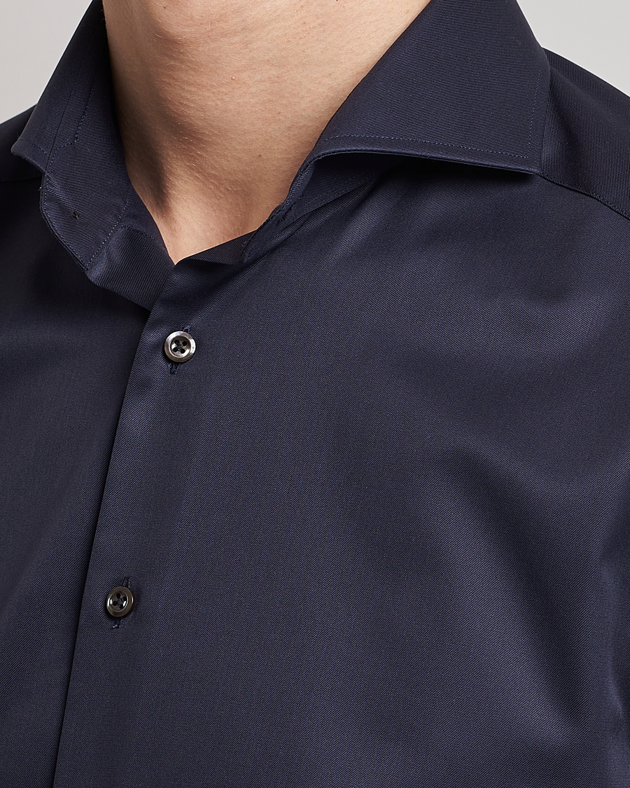 Stenströms Slimline Extreme Cut Away Shirt Navy