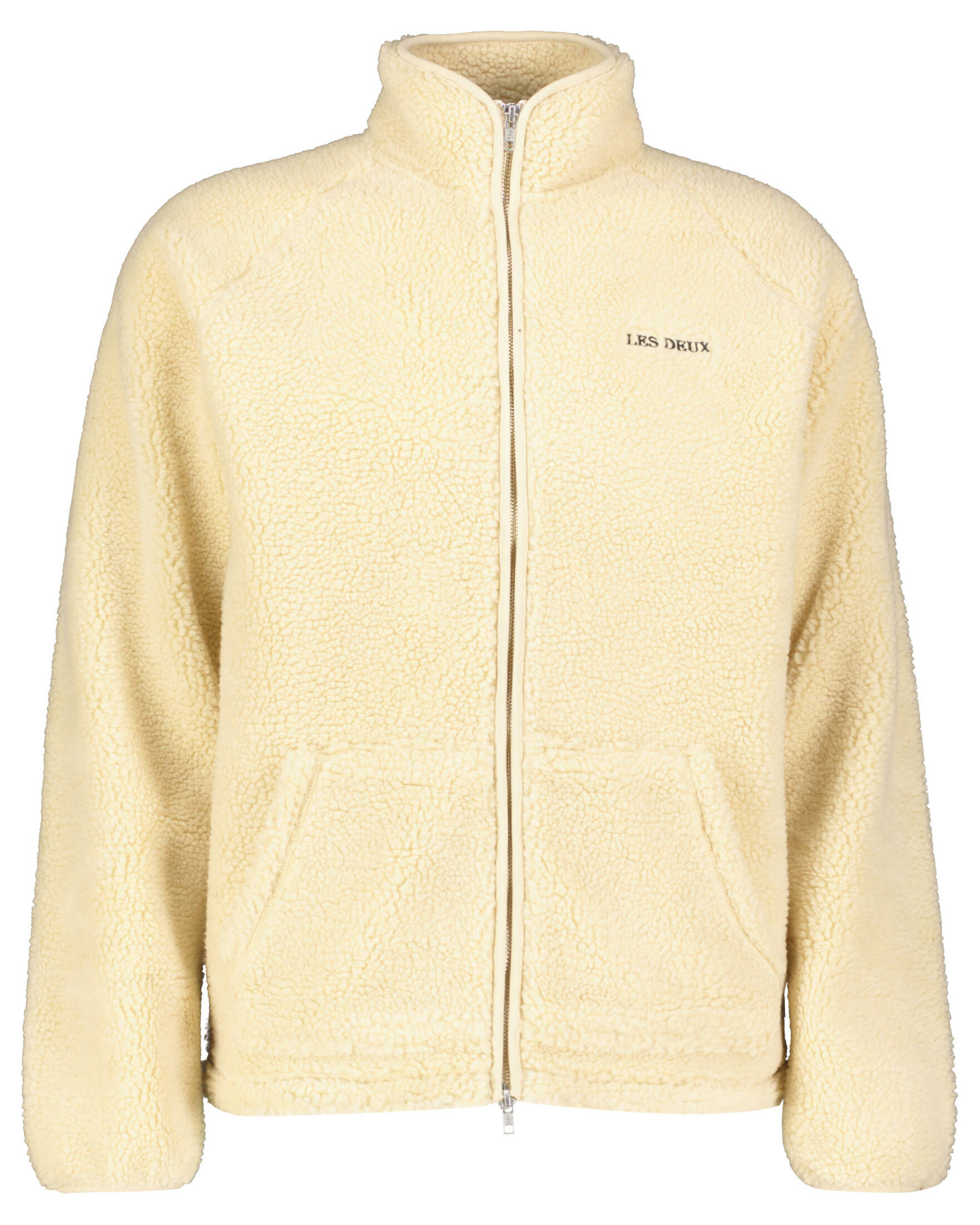 Les Deux| Herren Fleece-Jacke JACQUARD PILE TRACK JACKET