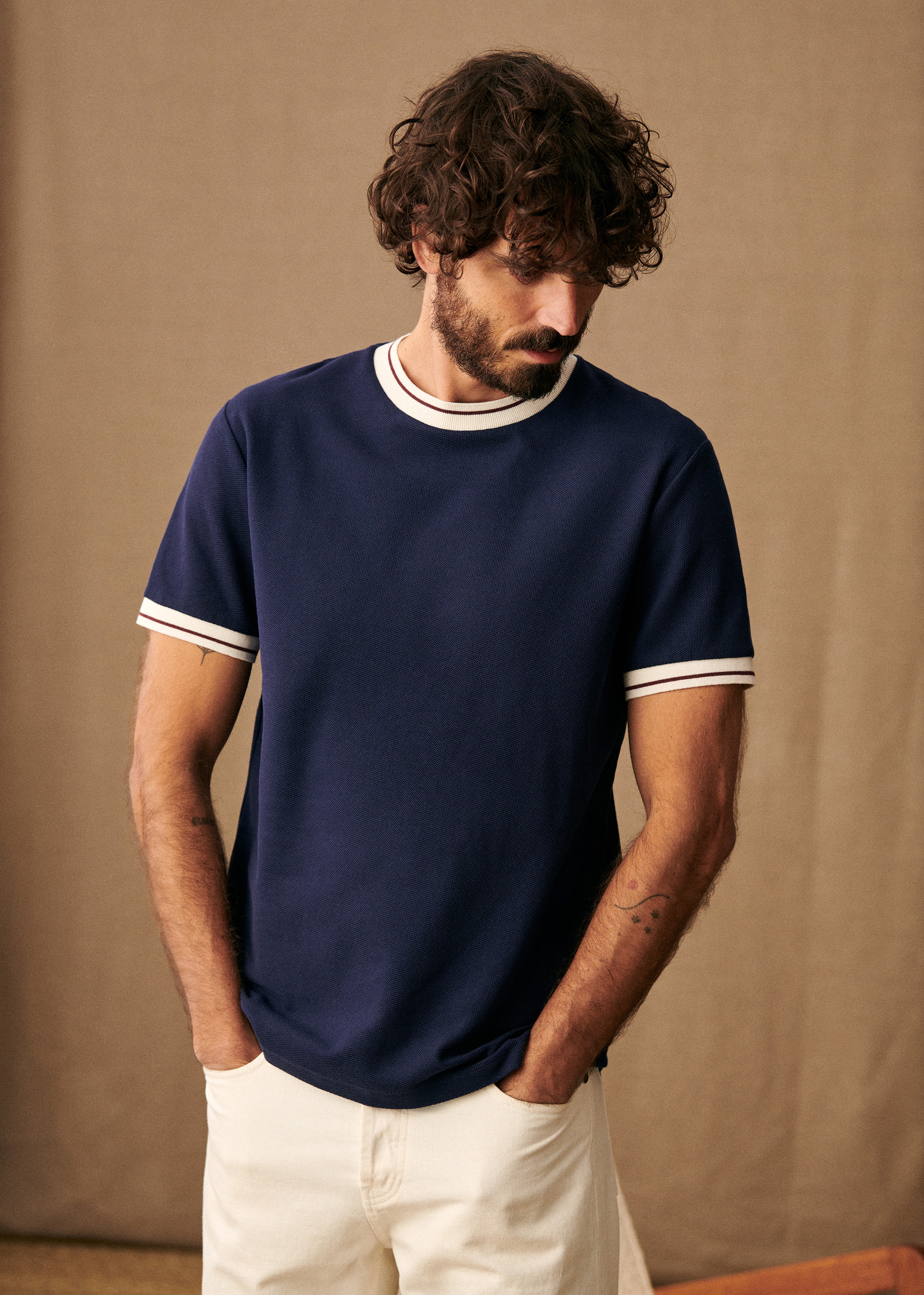 T-Shirt Waller - Marine - LES COMPOSANTES/DÉCOUVRIR 5906624