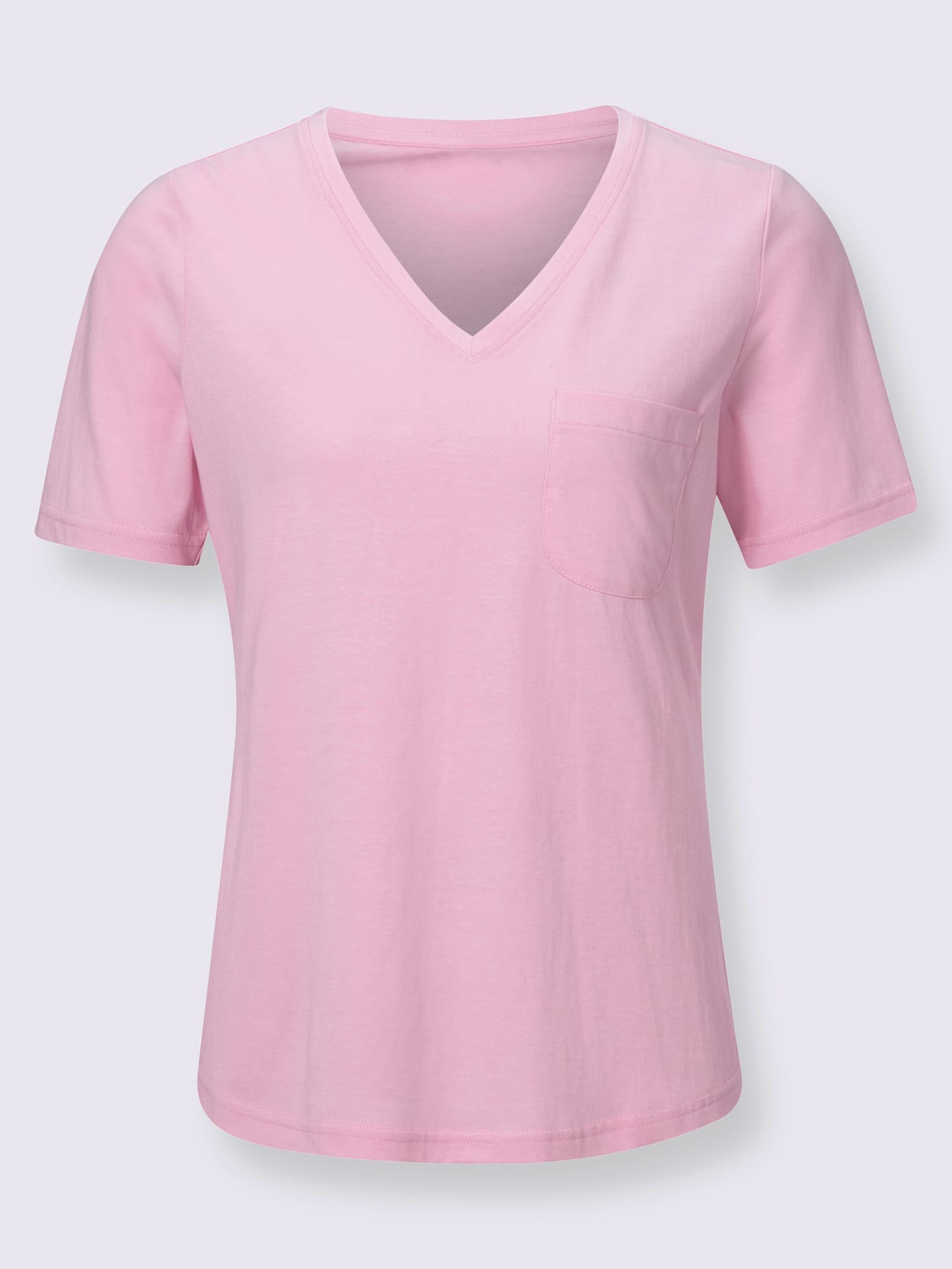T-shirt en v 50% coton