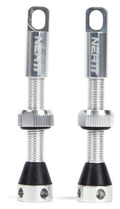 Paire de Valves Tubeless Neatt Premium Presta Argent