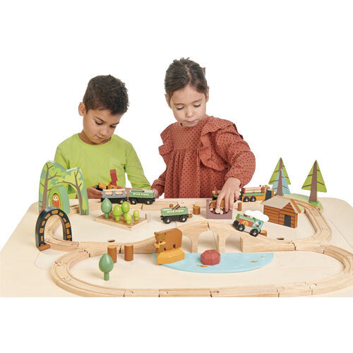 Tender leaf toys treinbaan dennenbos
