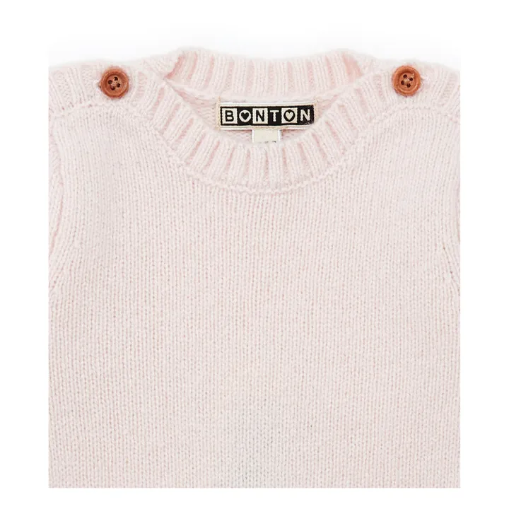 Bonton Combinaison Mérinos | Rose pâle