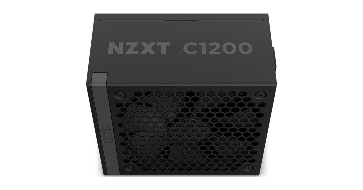 NZXTC1200 Gold ATX 3.1 modulaire 1200 watt voeding   (Zwart, 1x 12V-2x6, 3x PCIe)