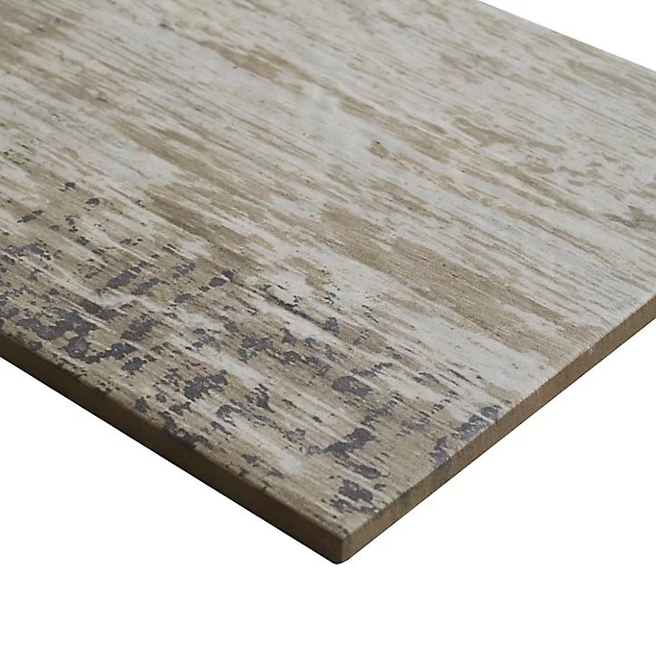 Carrelage sol naturel 15 x 60 cm Worn Wood