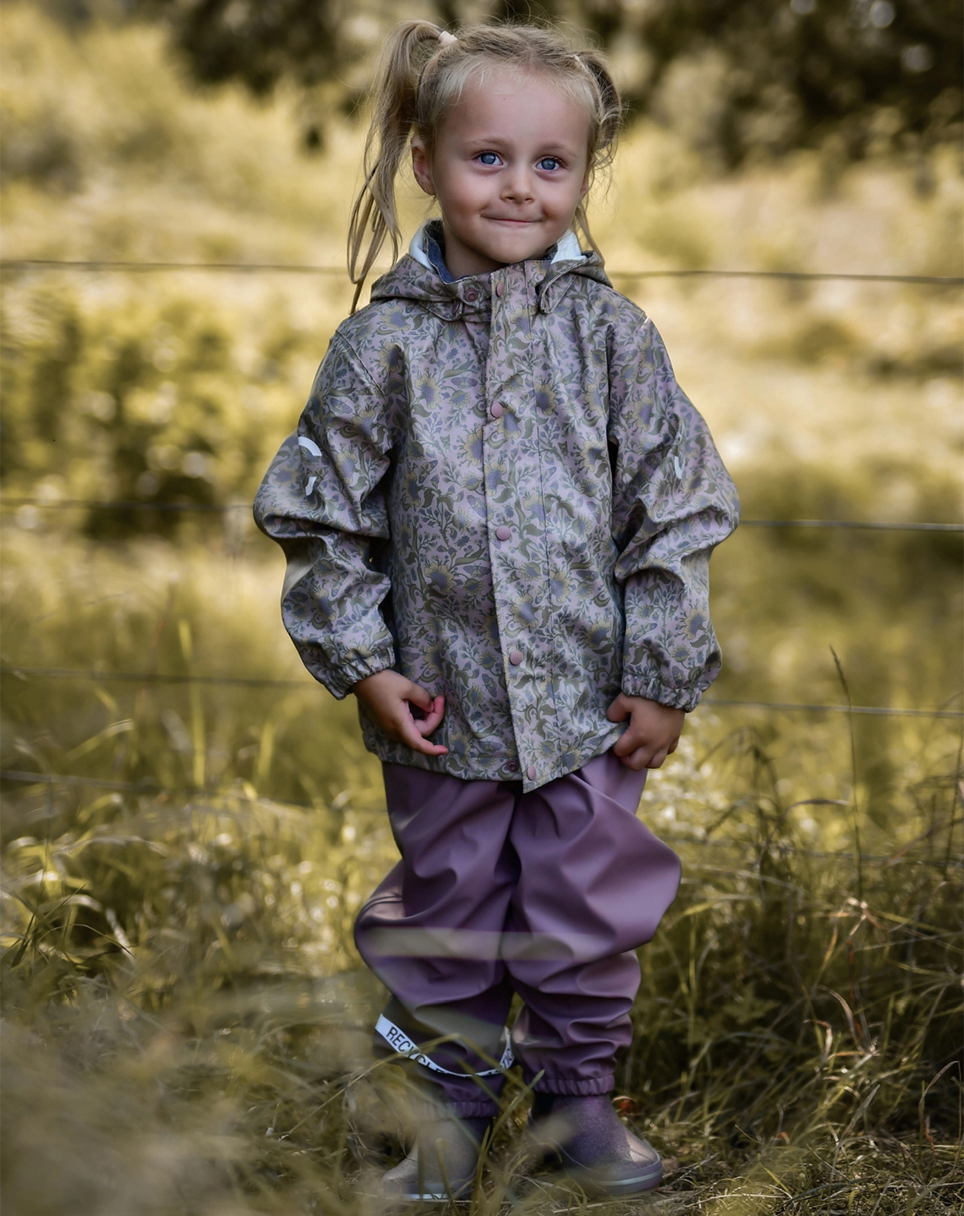Regen-Set MERLE 2-teilig in twilight mauve
