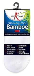 Lucovitaal Bamboe Enkelsokken Wit 47-50 1PR