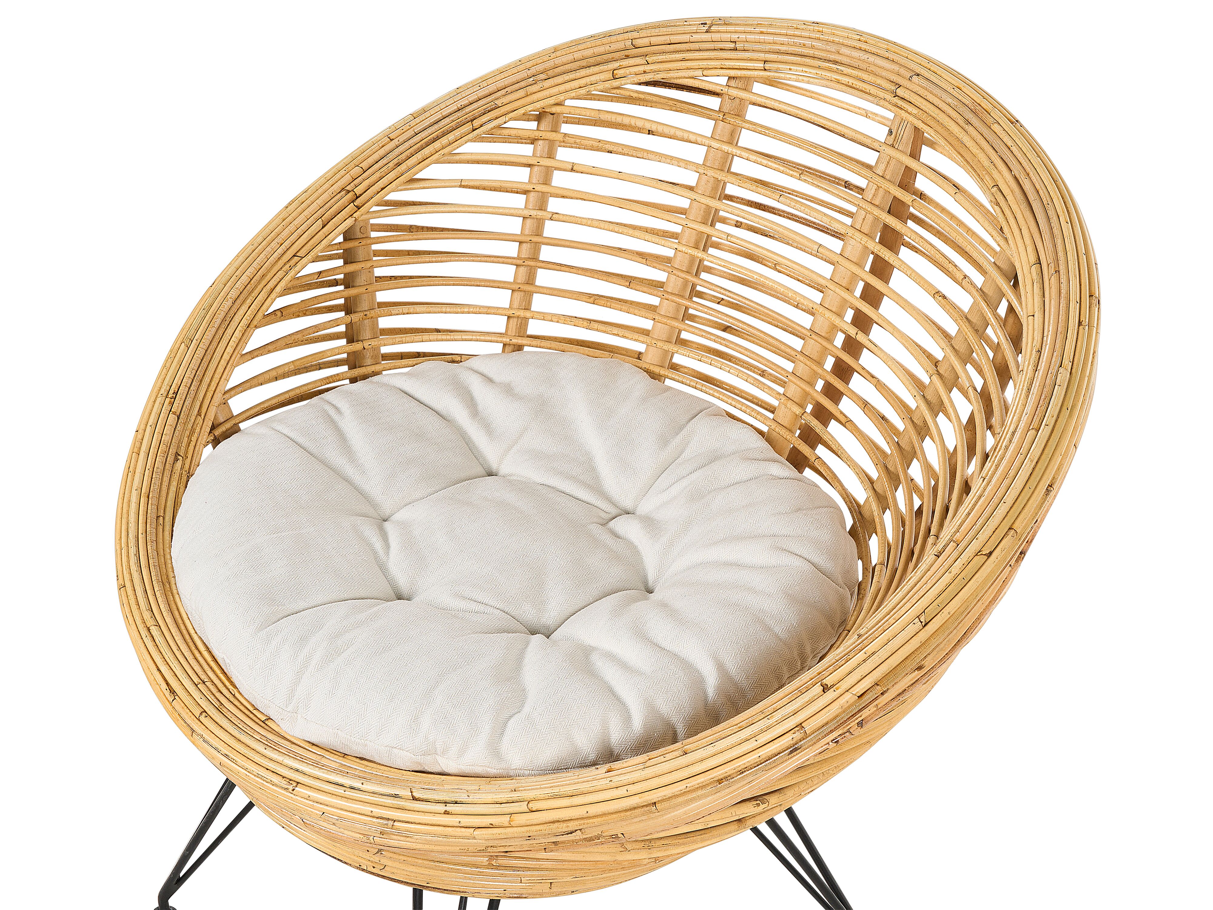 Loungeset met tafel 4-zits MARATEA/CESENATICO Rotan Natuurlijk
