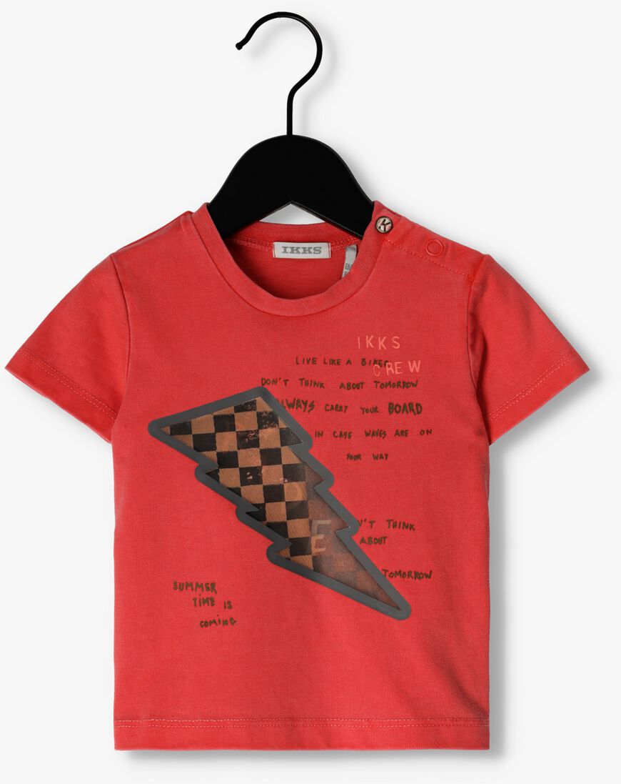 IKKS rode ikks t-shirt tee shirt mc