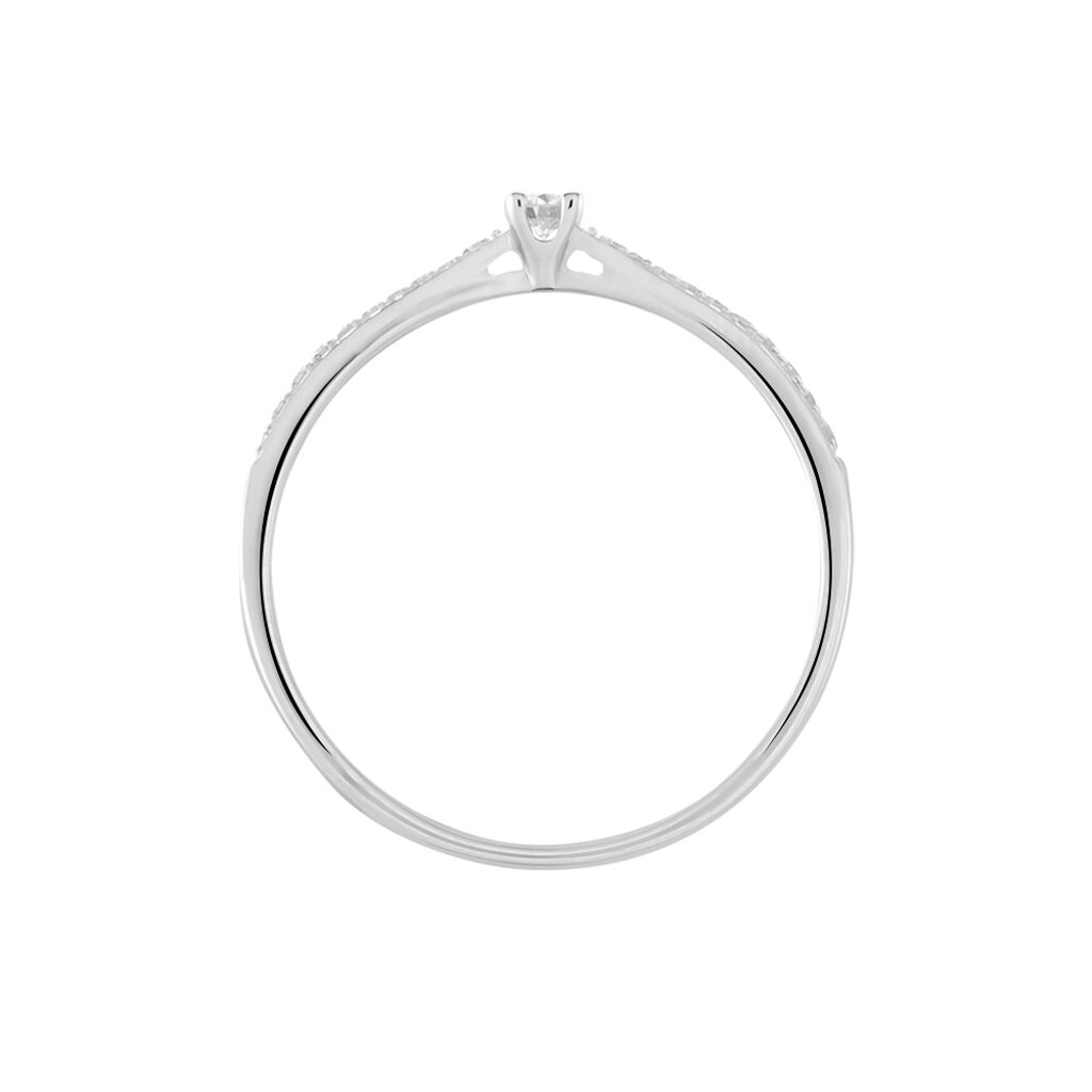 Bague Solitaire Hemera Or Blanc Diamant